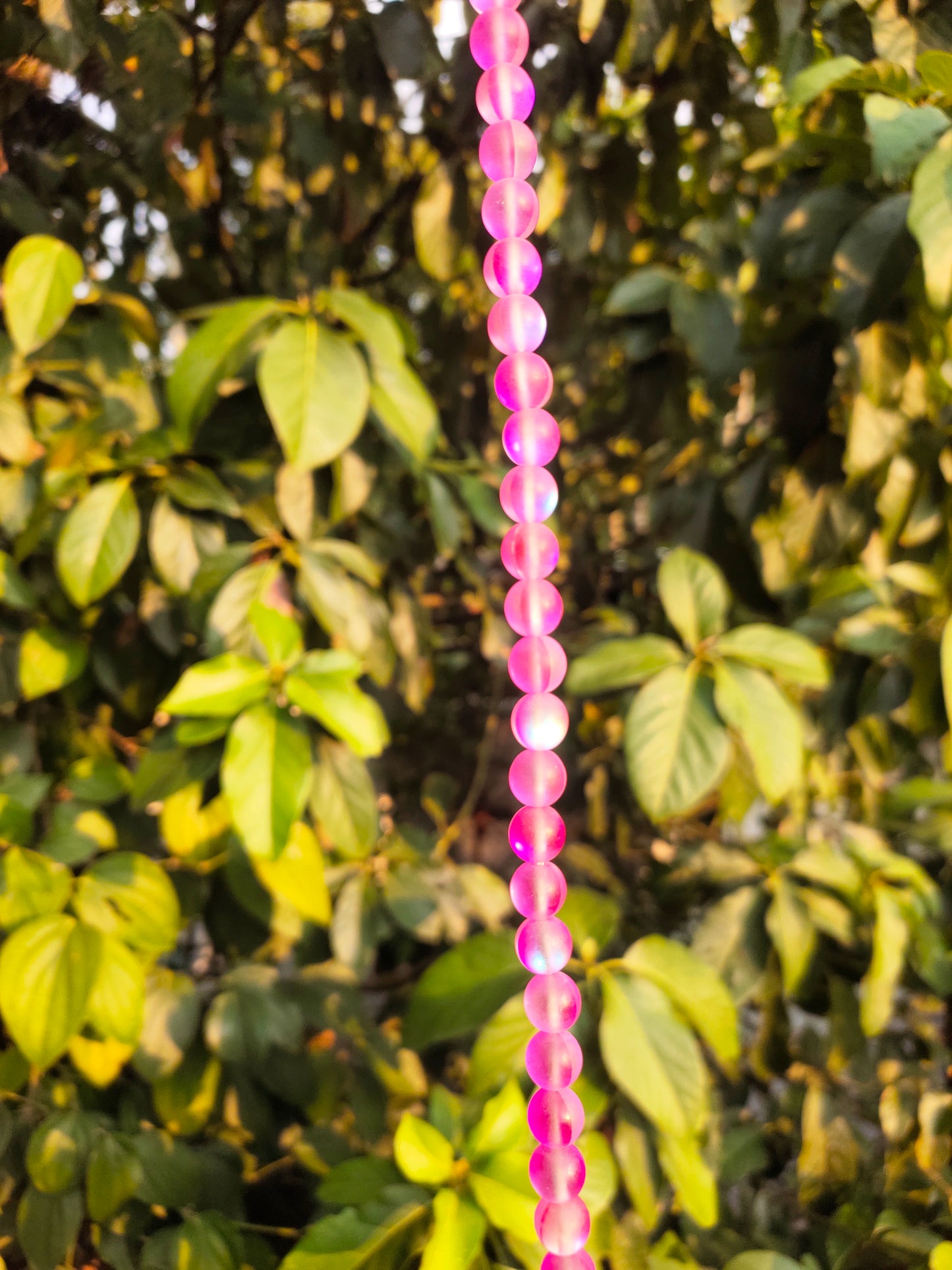 Aura beads - Dark pink