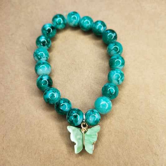 Green Tie dye bracelet