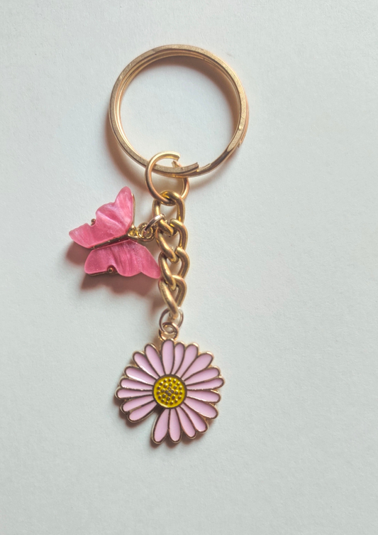 Pink theme keychain