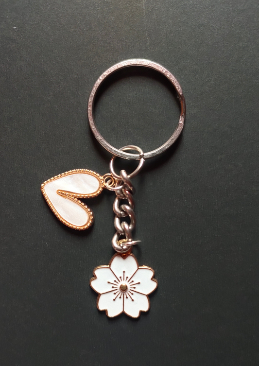 White Theme Keychain