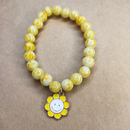 Yellow Tie dye bracelet